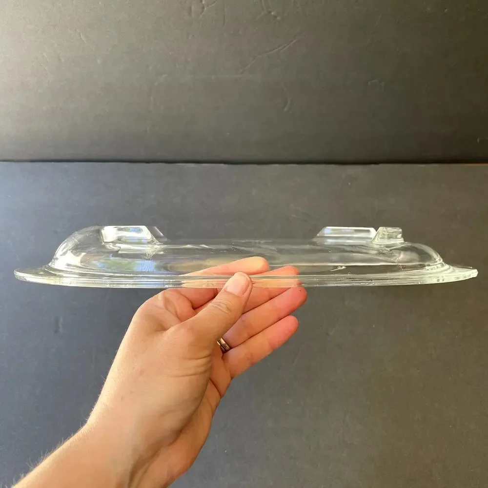 Vintage Pyrex Clear Tree of Life Meat Platter Roasting Plate 815